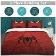 thumbnail image 5 of Spider-Man 3 Piece Bedding Set Cartoon Comforter Set Cute Duvet Cover Sets Super Soft Aldult Bedding Set Kids Bedroom Gifts,1 Duvet Cover with 2 Pillowcases 90"x90", 5 of 8