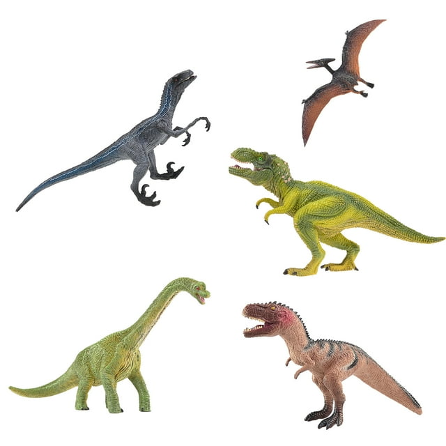 Labymos 5PCS Dinosaur Toys for Kids Simulation Dinosaur Figure Model Toy for Kids Toddlers Kids Christmas Birthday Gift Preschool Educational Toy Set Party Decoration