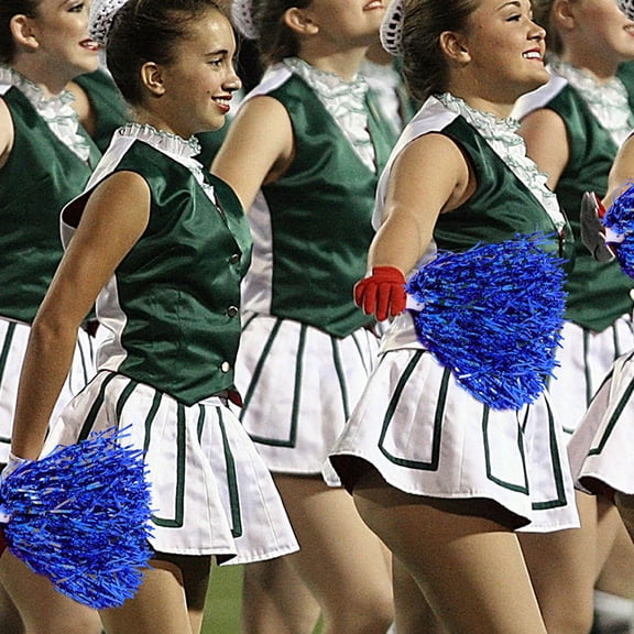 HOMEMAXS Cheerleading Pom Poms with Bright Assorted Colors and Durable Plastic Material for Party 9 Pieces