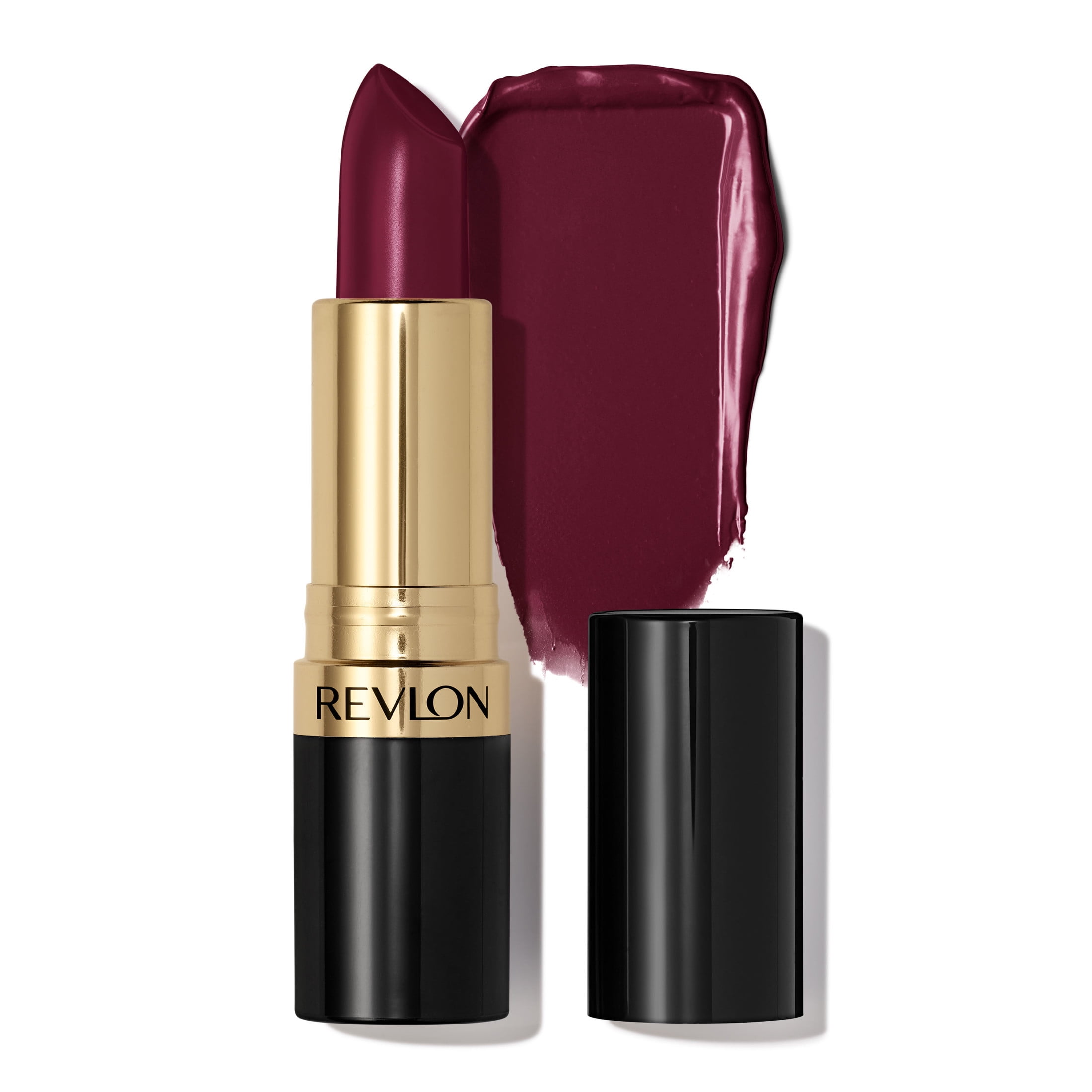 (2 pack) Revlon Super Lustrous Creme Lipstick, Creamy Formula, 477 Black Cherry, 0.15 oz
