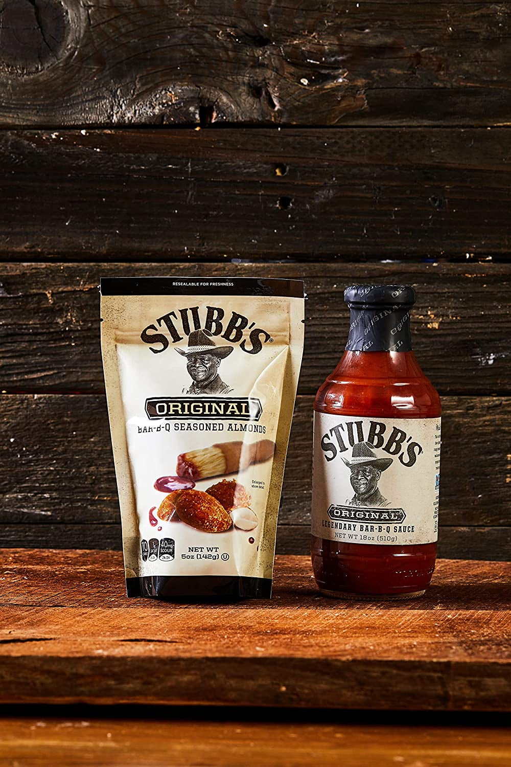 Stubb's Original BBQ Almonds, Healthy Snacks, 5oz Resealable Bag 5 Ounce (Pack of 1)