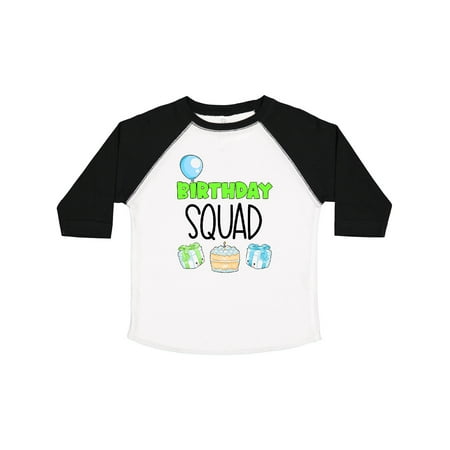 

Inktastic Birthday Squad Balloon Cake and Presents Gift Toddler Boy or Toddler Girl T-Shirt