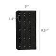 thumbnail image 3 of Sujetador Ajustable Para Mujeres 3 Filas De 6 Ganchos Tira De Cinta Extender Negro-5 Ganchos-5pcs Una Talla, 3 of 5