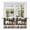 Green Brown, variant on Forest Reindeer Tier Curtains, Country Rustic Green Red Patchwork Light Filtering Kitchen Curtains, 2Pcs Rod Pocket Half Window Treatments Panels for Sink Cafe Cabinet Camper 27.5x36 Inches