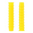 thumbnail image 4 of 100pcs Ink Caps Disposable Plastic Ink Cups Permanent Eyelash Makeup Eyebrow Tattooing Pigment Container Size M (Yellow), 4 of 9