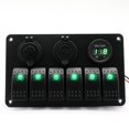 thumbnail image 2 of Panel de Interruptores Bascuntes para USB de ,1 de Voltímetro Digital para Vehículos, Vehícu Yotijar Panel de interruptores basculantes de 6 bandas, 2 of 10