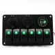 thumbnail image 2 of Panel de Encendedor de USB Dual Voltímetro con Interruptor LED de 6 kusrkot Panel de interruptores basculantes de 6 bandas, 2 of 8