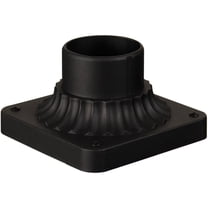 Craftmade Z200 5.88" Wide Square Post / Pier Mount - Black