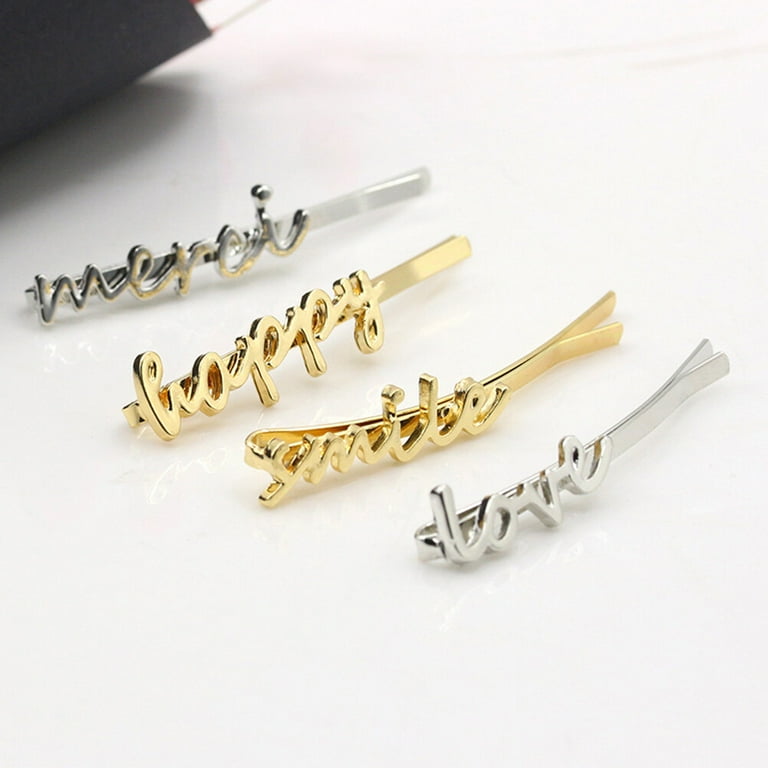 Letter on sale hair clips