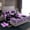 Purple Black, variant on Homewish Boys Girls Cartoon Ribbon Bowtie Twin Sheet Sets 3pcs,Abstract Polka Dots Twin Fitted Sheet Microfiber,Dreamy Princess Breathable Flat Sheet,Luxury Bedroom Decor