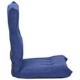 thumbnail image 4 of vidaXL Floor Chair Blue Fabric (100% polyester), metal Compact Foldable, 4 of 9