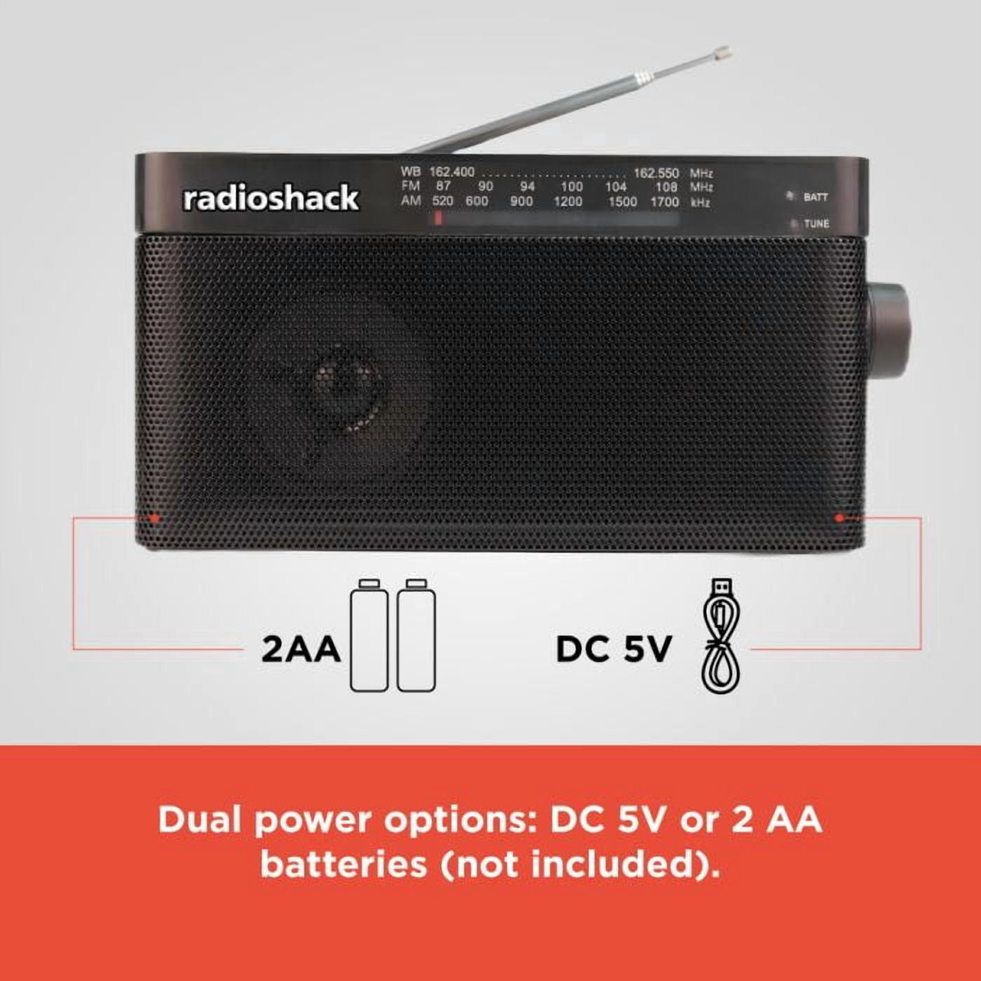 RadioShack Portable AM/ FM Radio with Weather Band and Handle 1202273