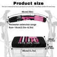 thumbnail image 6 of HELLHERO Pink Ribbon Charity Theme Rollator Walker Seat Back Cover Easy Fit Seat Back Covers and Dust Proof Soft, 6 of 7
