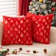 thumbnail image 2 of Christmas Tree red Throw Pillow Covers 18x18 inch Set of 2,Soft Decorative Cushion Cases,Home Decor for Couch Bed Living Room, 2 of 5