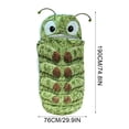thumbnail image 4 of EBCUE Adorable Sleeping Bag for Adults Lightweight Backpacking 30*75 Inch Suitable for Camping Hiking Travel Indoor Use Machine Washable Warm & Comfortable Caterpillars Shape Green, 4 of 5