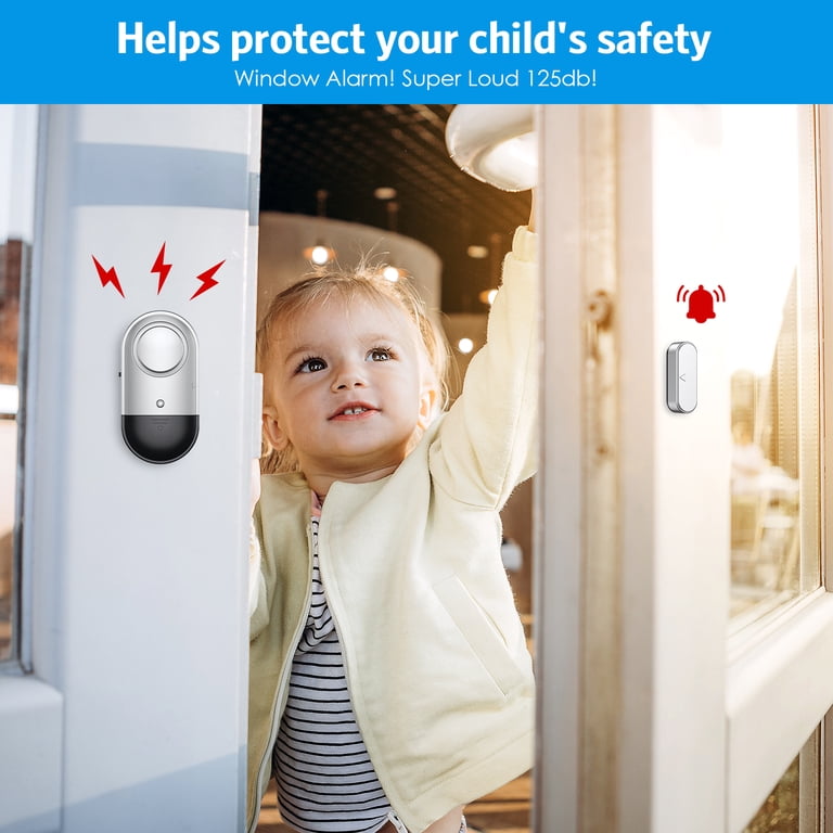 AMIR 125dB Door and Window Alarm (4-Pack) photo 3