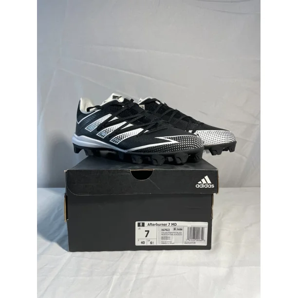 Ad-id-as Afterbvurner 7 MD EG7623 Mens Black Sneaker Baseball Shoes Size 7