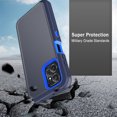 thumbnail image 3 of Aggxpf Motorola Moto G Power 5G 2023 Phone Case, 3 in 1 Protective Cell Cases, Full Body Rugged Shockproof Phone Cover（Dark Blue）, 3 of 5