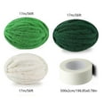 thumbnail image 3 of Corner Christmas Tree DIY Kit with Cat Tail Super Thick Yarn Green Polyester Compact Space Saving Holiday Craft Decor for Apartment Small Space Fun Project Gift Enthusiasts, 3 of 5