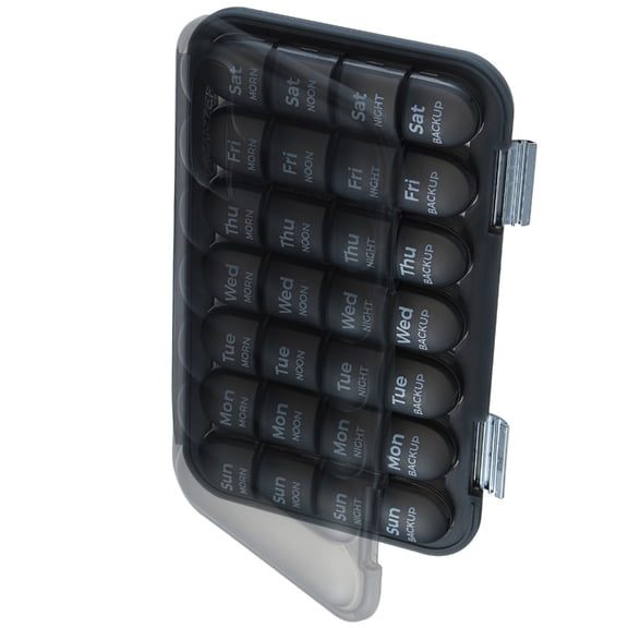 Large Capacity Weekly Pills Organizers With 7 Day Compartments Sealed Medicine Storage Box For Travel Home Use