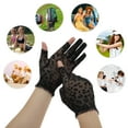 thumbnail image 5 of Unique Bargains 1 Pair Breathable Leopard Print Manicure Gloves Women Black, 5 of 6