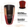 thumbnail image 4 of FIASON 2 Pack Large Plastic 21" Sunset Red Tall Planters,Tall Plant Pots for Outdoor Indoor with Shelf Inset, Glossy Smooth Finish Large Flower Pot with Drainage Holes for Front Porch Patio, 4 of 8
