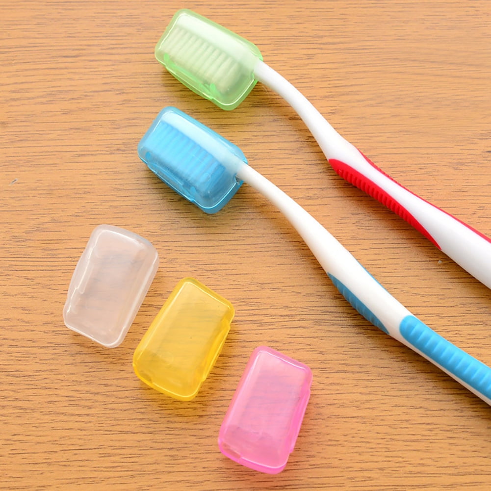 5× Toothbrush Head Cover Case Cap Travel Hike Camping Brush Cleaner Protector