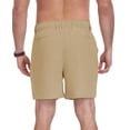 thumbnail image 5 of QDG Men's 7'' Casual Classic Shorts Adjustable Drawstring Waist Comfortable Fit for Daily Wear, 5 of 8