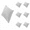White 7PCS, variant on 4PCS Feather Down Pillow for Sleeping Decorative Pillows for Back, Stomach or Side Sleepers Pillows With Soft Cotton Cover Bed Sleeping Pillows King Size
