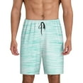 thumbnail image 2 of Daiia Blue Bright Mens Woven Stretch Pajama Short,Short Pajama Pants-Small, 2 of 9