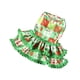 thumbnail image 2 of xihome Vestido navideño informal para mascotas con mangas con volantes para perros pequeños, ideal para fiestas navideñas. Disfraz de osito de peluche de polister., 2 of 6
