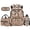 Bow Camo Print, variant on Blue Bow Camo 17 Inch School Backpack Set, 4Pcs with Lunch Bag Pencil Case Water Bottle Sleeve, Lightweight Bookbag for Teens Girls Boys Travel Daypack