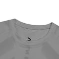 thumbnail image 5 of hoksml Men's Compression Short Sleeve Athletic T-Shirt, Mesh Panel Raglan Quick Dry Workout Tee, Printed Sport Graphic Slim Cut Performance Training Top, 5 of 8