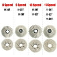 thumbnail image 3 of 6/7/8/9/10/11 Speed Mountain Road Bike Cassette 11-25/28/32/36/40/42/46/50T Cogs, Bicycle Cassette, fit Shimano/SRAM/FSA/Campagnolo/KMC XC AM DH MTB 6/7/8/9/10/11S Chains, 3 of 8