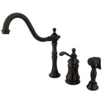Kingston Brass Ks7805tplbs Widespread Kitchen Faucet, Oil Rubbed Bronze - Oil Rubbed Bronze
