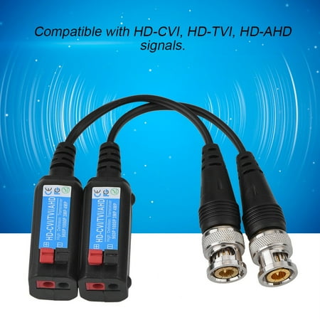 - Hilitand Portable Spliced Top-loading HD CVI TVI AHD Passive Video Balun Transceiver, Home Surveillance Accessory,Video Balun