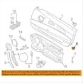 thumbnail image 2 of For BMW Z4 E85 E86 03-08 Door Lock Pin Post Grommet Guide Trim Bezel 51417042868, 2 of 5