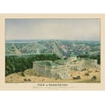 thumbnail image 2 of Sachse 24x19 Black Ornate Wood Framed with Double Matting Museum Art Print Titled - Washington DC - Sachse 1852, 2 of 4