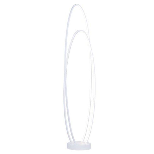 Phase 56 in. Lampadaire Blanc Mat Lumière Portable