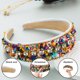thumbnail image 3 of 2 diademas multicolores para niñas, diademas de perlas de arcoíris para niños, accesorios para el cabello lindos de moda para niñas, 3 of 5