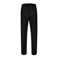 thumbnail image 6 of JTieacloth Drawstring Pants for Men Men's Spring And Autumn Casual Pants With Solid Color Striped Elastic Loose Pants Fashion Sweatpants Black, 6 of 6
