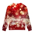 thumbnail image 3 of Boys Sweatshirts Childrens Christmas Cute Crew Neck Long Sleeve Pullover Hoodless Top Red 4-5 Years, 3 of 4