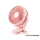thumbnail image 2 of Inteprter Pequeño ventilador de clip recargable 3 velocidades portátil hogar dormitorio bolsillo ventiladores personales eléctricos campamento de verano Electrodomésticos Rosado Inteprter HA064269-02, 2 of 6