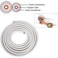 thumbnail image 3 of ALL-CARB 25FT Air Conditioning Copper Tubing Hose Extension 1/4" and 3/8" Twin Copper Hoses Insulated Copper Hoses Fit for Mini Split Air Conditioner, 3 of 6