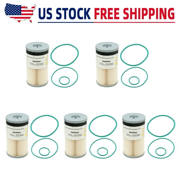 5pcs For FleetGuard Fuel Filter with Water Separator FS19763 7micron