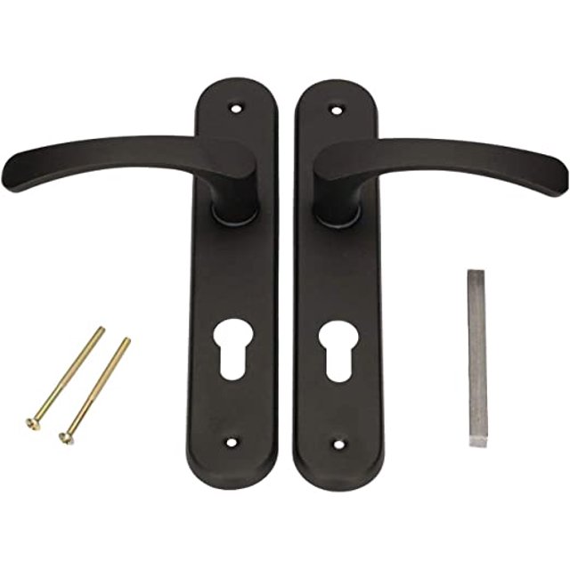 Tirador de puerta izquierda derecha para colores de cilindro de perfil Tirador de puerta Negro TUNC Sencillez