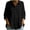 AA-Black, variant on Drop Waist Dress for Women Casual Lapel Collared 3/4 Sleeve Tshirts Dresses Solid Color Dressy Ruffle Blouse Navy M