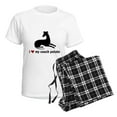thumbnail image 4 of CafePress - I Love My Couch Potato Whippet Pajamas - Women's Short Sleeve Print T-Shirt and Pants Light Cotton Pajama Set, 4 of 7