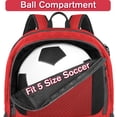 thumbnail image 3 of Mochila de fútbol YOREPEK ligera con soporte para balones 28L, 3 of 9