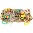 thumbnail image 1 of Bird Foraging Wall Toy, Tightly Woven Bird Climbing Net Bite  Multifunction with 2  Hooks for Climbing for Cockatiel, 1 of 8